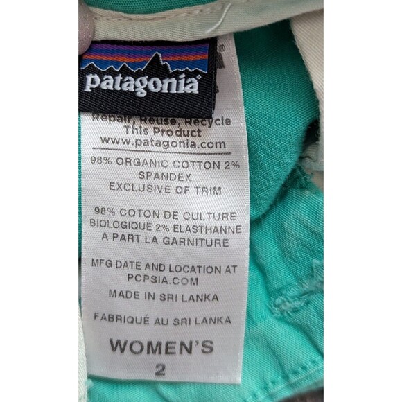 Patagonia Pants Womens Size 2 (30x26) Light Green Mint (560) - Picture 3 of 3